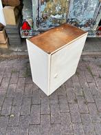 Bruynzeel Piet zwart kastje jaren 60, Ophalen, Gebruikt, Zwart, 50 tot 100 cm