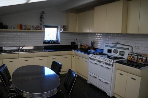 American kitchen, Huis en Inrichting, Keuken | Complete keukens, Gebruikt, Hoekkeuken, Geel, Kunststof, Ophalen