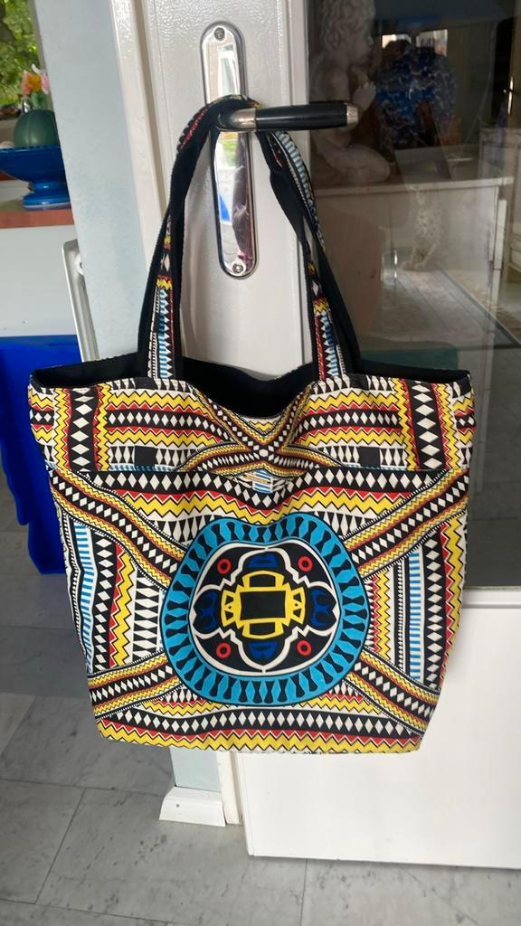 Grote gekleurde  shopper van :Agua Bandita, Sieraden, Tassen en Uiterlijk, Tassen | Damestassen, Zo goed als nieuw, Shopper, Overige kleuren