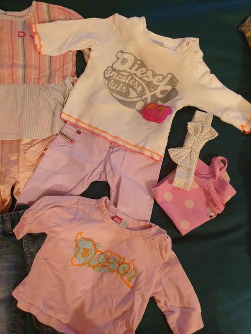 Babypakket merk Tommy Hilfiger Diesel Bengh DKNY 62 68, Kinderen en Baby's, Babykleding | Maat 62, Zo goed als nieuw, Meisje, Ophalen of Verzenden