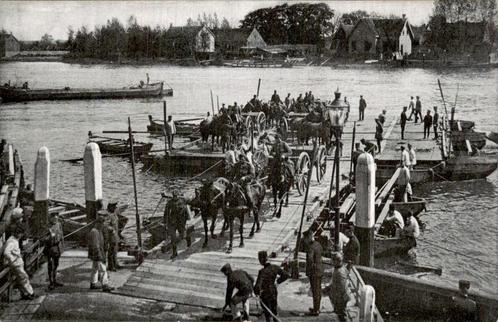 Dordrecht Korps Pontonniers, Verzamelen, Ansichtkaarten | Nederland, Ongelopen, Zuid-Holland, Voor 1920, Ophalen of Verzenden