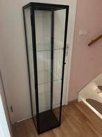 Vitrinekast (zwart), Huis en Inrichting, Kasten | Vitrinekasten, Ophalen, Minder dan 50 cm, 100 tot 150 cm, 25 tot 50 cm