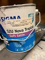 Traplak S2U nova Sigma soft satin - bookroom green, Doe-het-zelf en Verbouw, Verf, Beits en Lak, Ophalen, Nieuw, Lak, Minder dan 5 liter
