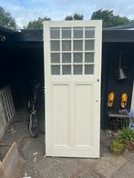 Oude paneeldeur met glas, Doe-het-zelf en Verbouw, Deuren en Horren, Ophalen, Gebruikt, 80 tot 100 cm, 215 cm of meer