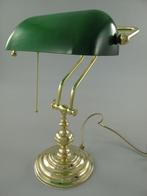 Bankierslamp messing met groen glas - 45cm hoog, Helene Livingstyle, Helenelivingstyle@gmail.com, Klassieke, 7531TJ