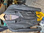 Vintage zwart leren heren motorjack retro look XL, Ophalen of Verzenden, Tweedehands, Heren, Jas | textiel