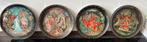 4 Russische Bradex porselein borden+ tekst.Limited edition, Antiek en Kunst, Antiek | Wandborden en Tegels, Ophalen of Verzenden