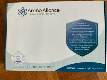 Amino Aliance, feb/2027. Prijs per doos €50,00 beschikbaar voor biedingen