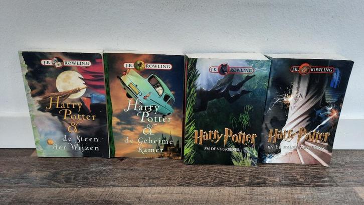 Partij van 4 Harry Potter Softcover Boeken, Boeken, Fantasy, Gelezen, Ophalen of Verzenden