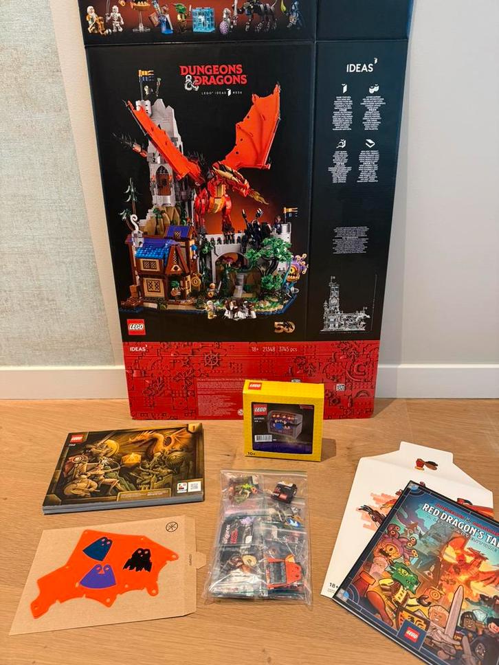 LEGO 21348 Dungeons & Dragons + boek + 71074 + 5008325, Kinderen en Baby's, Speelgoed | Duplo en Lego, Zo goed als nieuw, Lego