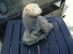 stenen otter met vis 32langx24hoogx10breed, Ophalen of Verzenden, Gebruikt, Steen, Dierenbeeld