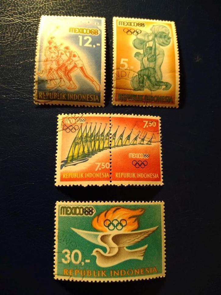 indonesie, Postzegels en Munten, Postzegels | Thematische zegels, Gestempeld, Sport, Verzenden