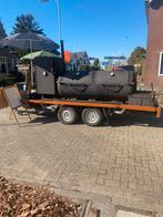 BBQ Smoker Trailer te koop, Tuin en Terras, Houtskoolbarbecues, Ophalen, Gebruikt, Met accessoires