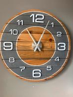 Houten Wandklok - Handgemaakt Design, Ophalen, Nieuw, Analoog, Wandklok