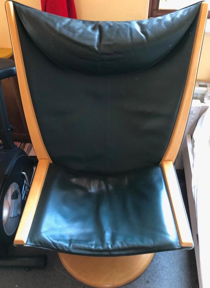 stoel, Huis en Inrichting, Stoelen, Zo goed als nieuw, Eén, Hout, Leer, Metaal, Overige kleuren, Ophalen of Verzenden