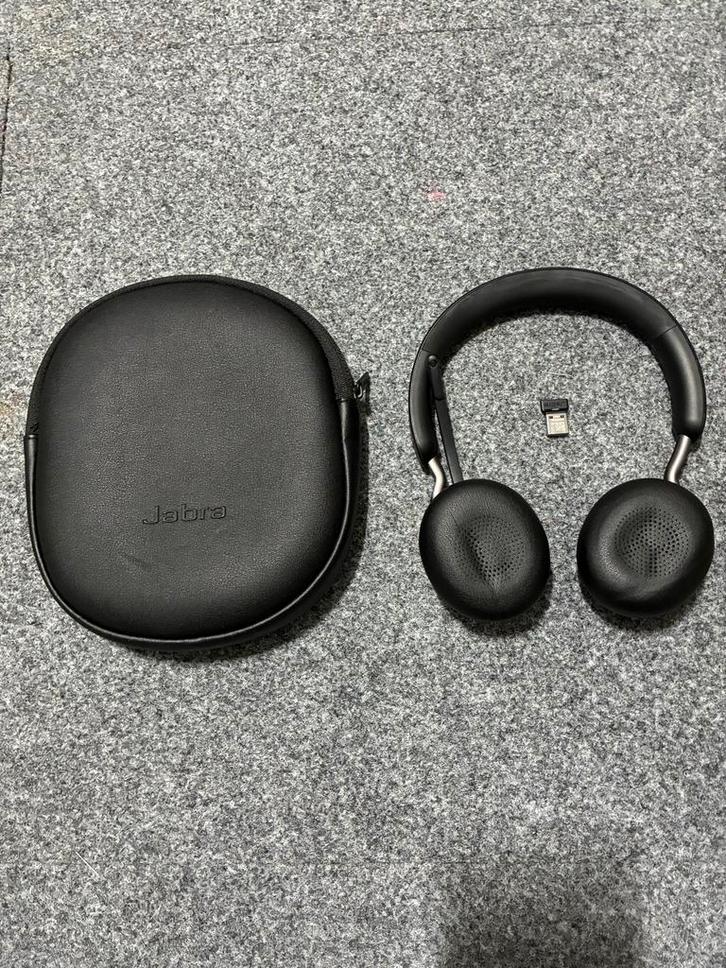 Jabra Evolve2 65 Stereo - draadloos bluetooth Nieuwstaat, Audio, Tv en Foto, Koptelefoons, Zo goed als nieuw, Op oor (supra aural)