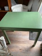 Uitschuiftafel groen opknapper, Huis en Inrichting, Ophalen, Gebruikt, 75 cm of meer, 60 cm of meer
