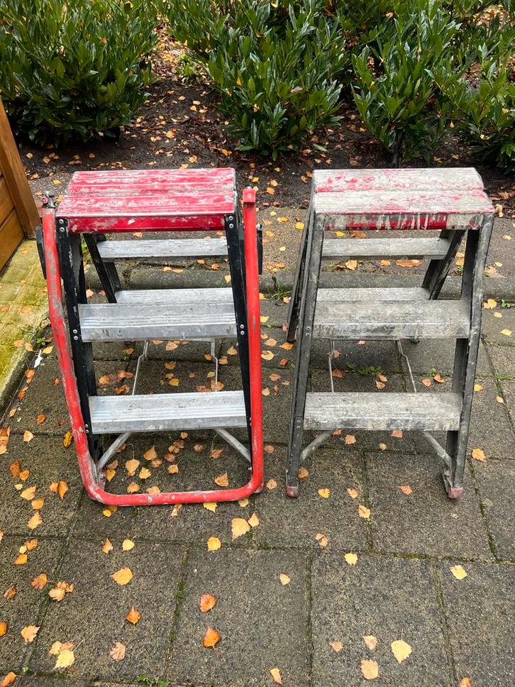Gebruikte Trap - Handig voor Klussen!, Doe-het-zelf en Verbouw, Ladders en Trappen, Gebruikt, Trap, Minder dan 2 meter, Opvouwbaar of Inschuifbaar