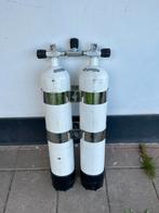 Dubbel 8,5 ltr  232 bar. Nieuwe keuring., Watersport en Boten, Duiken, Ophalen of Verzenden, Gebruikt, Duikfles