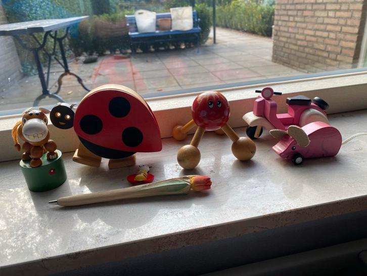 Houten Speelgoed Set, Kinderen en Baby's, Speelgoed | Overig, Zo goed als nieuw, Jongen of Meisje, Ophalen of Verzenden