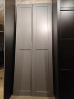 2x Ikea Grimo deuren grijs, incl. handgreep en scharnieren, Huis en Inrichting, Kasten | Kledingkasten, Ophalen, 200 cm of meer