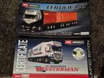 2X WSI certificaat van Westerman en Michel Kramer., Hobby en Vrije tijd, Modelauto's | 1:50, Ophalen of Verzenden, Nieuw, Bus of Vrachtwagen
