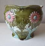 Antieke majolica bloempot G. Debruyn Fives-Lille, Antiek en Kunst, Antiek | Keramiek en Aardewerk, Ophalen of Verzenden