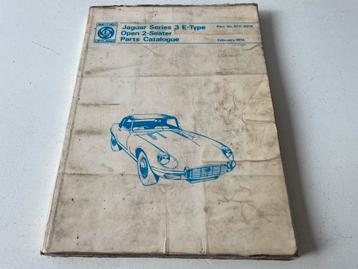 Jaguar E-type V12 parts catalogue series 3 beschikbaar voor biedingen
