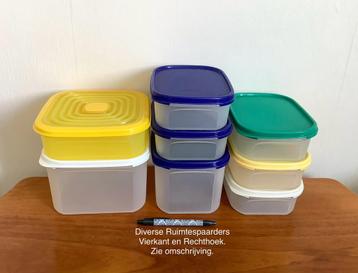 Tupperware Diverse Ruimtespaarders Vierkant en Rechthoek. beschikbaar voor biedingen