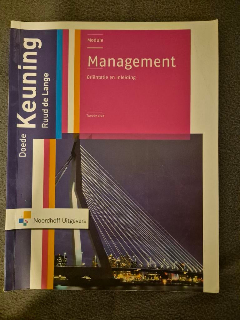 Management: Oriëntatie en Inleiding - Doede Keuning, Ophalen of Verzenden, Zo goed als nieuw, Management, Doede Keuning