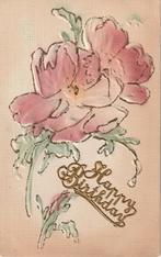 DIKKE RELIEF BLOEM  ROOS BEGIN 1900 ZEER MOOIE KAART KG60, Verzamelen, Ansichtkaarten | Themakaarten, Ophalen of Verzenden, Voor 1920