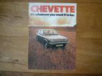 Vauxhall Chevette folder Engels 1975, Ophalen of Verzenden, Zo goed als nieuw, Overige merken