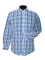 Etro geruit overhemd, shirt, wit/blauw, Mt. 38 / S, Halswijdte 38 (S) of kleiner, Zo goed als nieuw, Etro, Verzenden