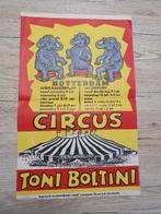 Zeldzame Originele Circus Toni Boltini Poster Rotterdam 1967, Rechthoekig Staand, Ophalen of Verzenden, Zo goed als nieuw, A1 t/m A3