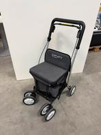 Carlett - Boodschappentrolley-rollator met zitje, Ophalen, Zo goed als nieuw, Zwart, 30 cm of meer