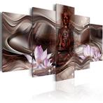 483 Buddha Boedha 5 Luik Canvas Schilderij 200x100cm Nieuw, Nieuw, 125 cm of meer, Ophalen of Verzenden, Schilderij