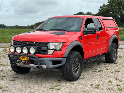 2010 Ford F-150 6.2 V8 Raptor SVT, Auto's, Bestelauto's, Bedrijf, Ford, LPG, Automaat, Origineel Nederlands, Rood, Leder, Vierwielaandrijving