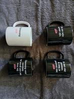 Set van 4 'FRED' mokken, Gebruikt, Keramiek, Ophalen of Verzenden, Effen