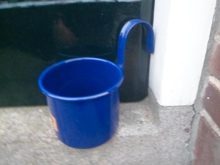 Emaillen maatkan donkerblauw kan Beccon donker blauw email, Antiek en Kunst, Antiek | Emaille, Ophalen of Verzenden