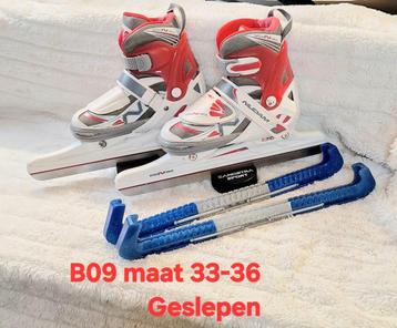 Nijdam verstelbare schaatsen maat 33-36 geslepen beschikbaar voor biedingen