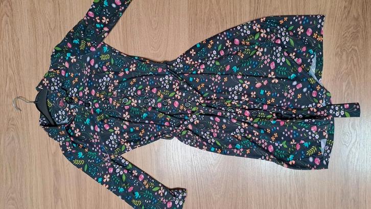 Tante Betsy jurkje maat M., Kleding | Dames, Jurken, Zo goed als nieuw, Maat 38/40 (M), Blauw, Knielengte, Ophalen of Verzenden