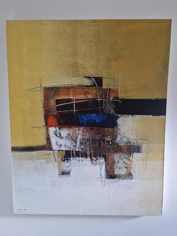 Abstracte kunst op doek beschikbaar voor biedingen