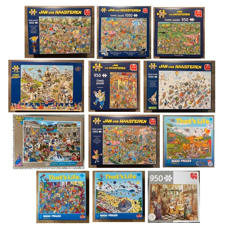 Verschillende puzzels, Hobby en Vrije tijd, Denksport en Puzzels, Zo goed als nieuw, 500 t/m 1500 stukjes, Ophalen