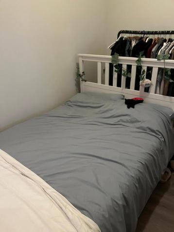 Ikea bed + lattenbodems & opberglades - afbeelding 3