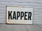 Vintage Kapper Emaille Reclamebord, Ophalen of Verzenden