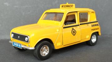 Renault 4 R4 Anwb Wegenwacht 1:24 Bburago Burago Pol  beschikbaar voor biedingen