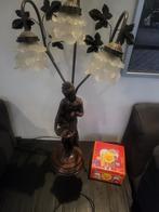 Antieke Art Nouveau Lamp met Engel, Antiek en Kunst, Antiek | Lampen, Ophalen of Verzenden