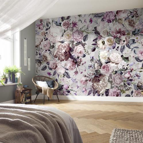 Bloemen behang Lovely Blossoms, trendy behang, bloessem, Huis en Inrichting, Stoffering | Behang, minder dan 10 m², Verzenden