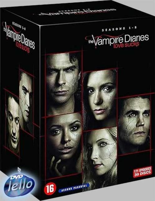 The Vampire Diaries, Complete Serie, Seizoen 1-8 (2009-17)NL, Cd's en Dvd's, Dvd's | Tv en Series, Nieuw in verpakking, Horror