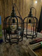 2 Hanglampen met Katrol Ophangsysteem, Huis en Inrichting, Gebruikt, 50 tot 75 cm, Ophalen of Verzenden, Metaal